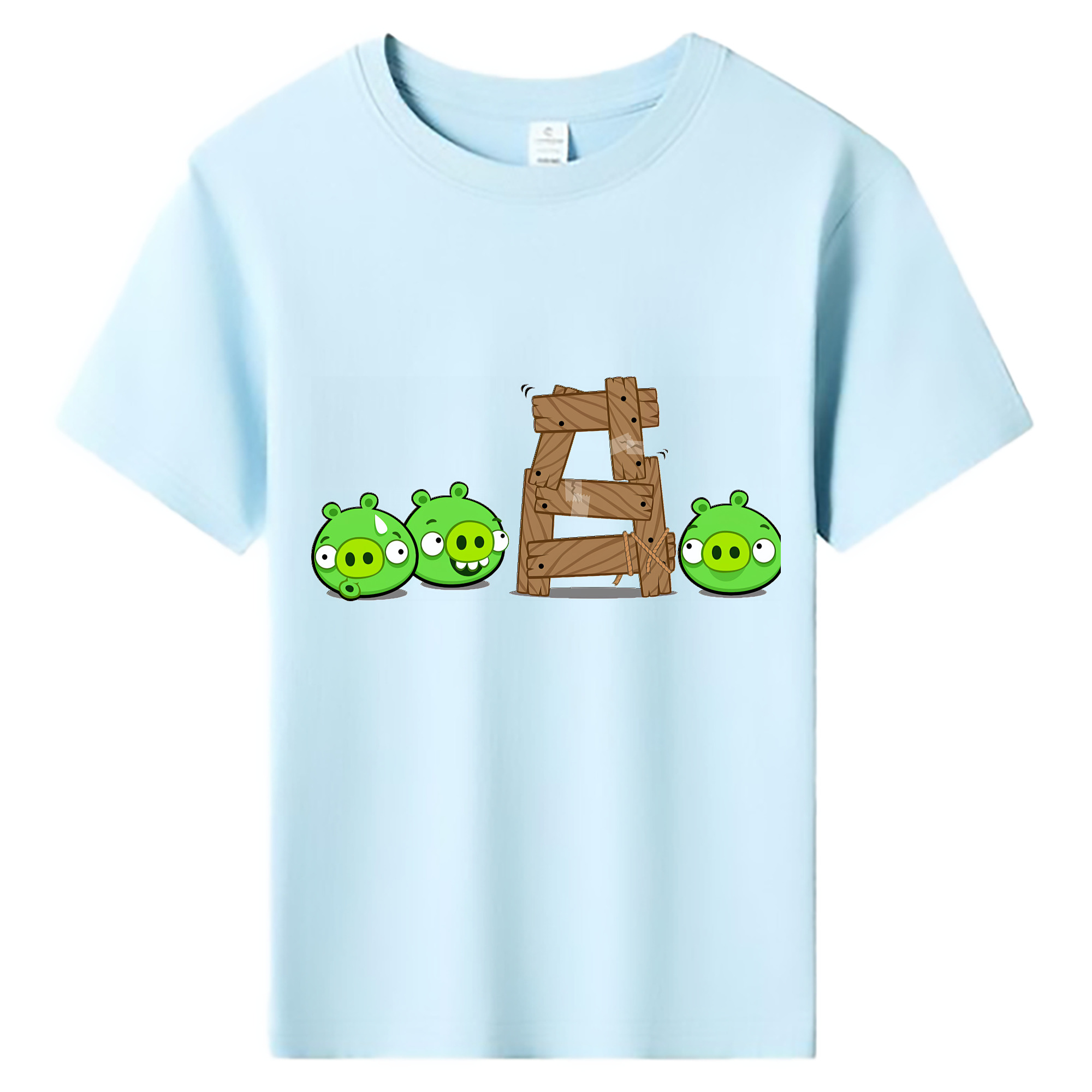 （画像用） Angry Birds アングリーバード 綿100％キッズTシャツ（フロントプリント）